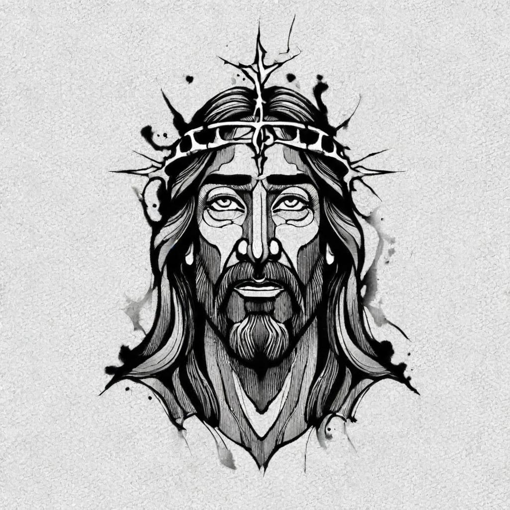 Pin by Jesus Enrrique on 88 | Jesus tattoo, Jesus tattoo design, Grey tattoo